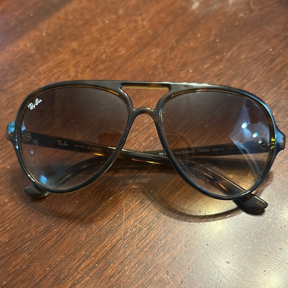 Ray-Ban Brown Aviator Sunglasses Plastic